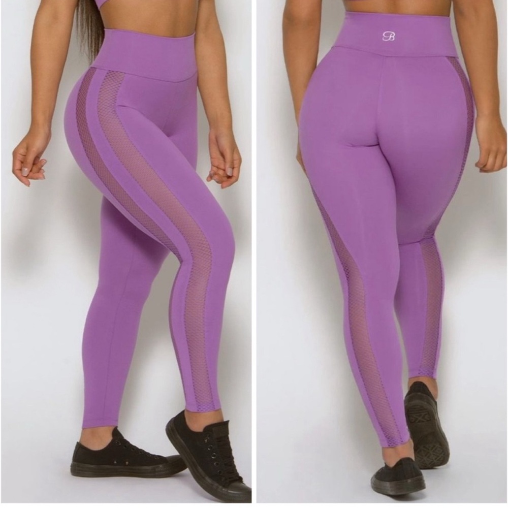 Bombshell sportswear purple mohawk leggings